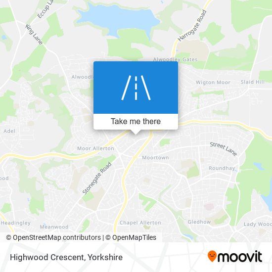 Highwood Crescent map