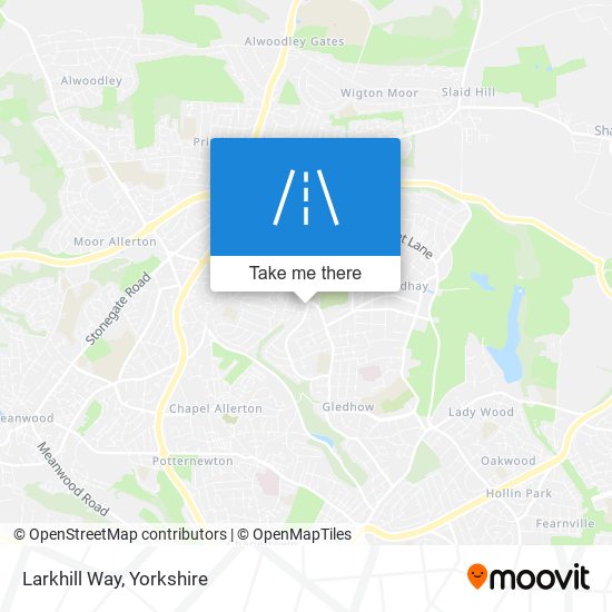Larkhill Way map