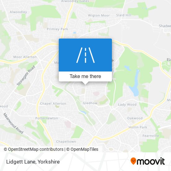 Lidgett Lane map