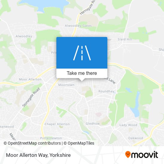Moor Allerton Way map