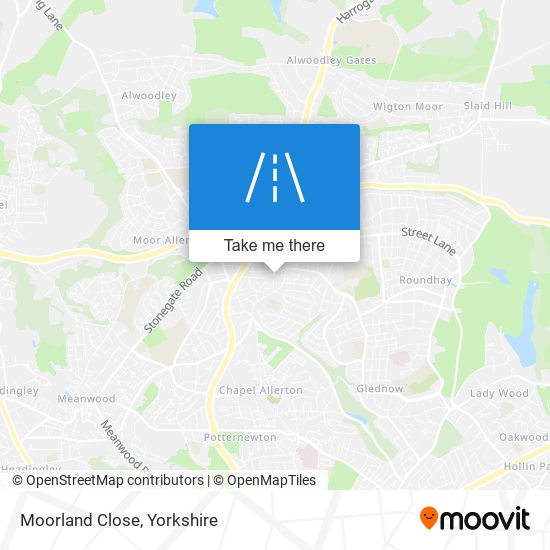 Moorland Close map
