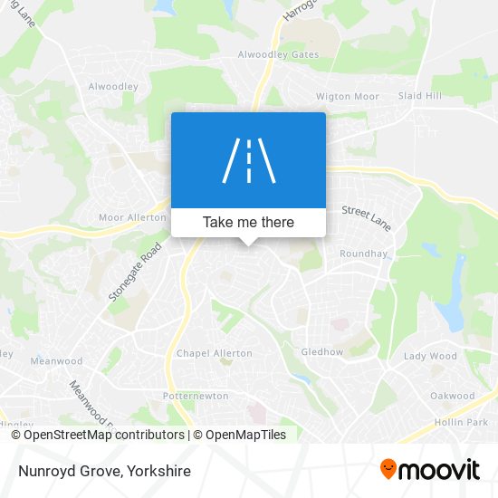 Nunroyd Grove map