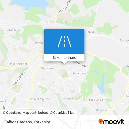 Talbot Gardens map