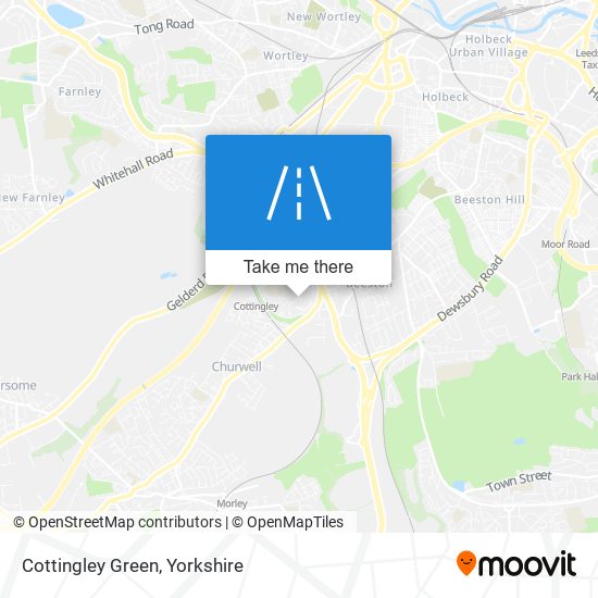 Cottingley Green map