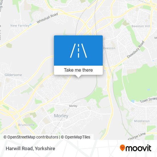 Harwill Road map