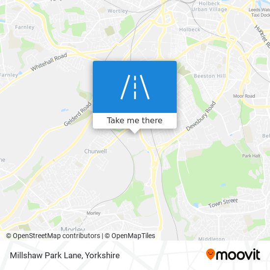 Millshaw Park Lane map