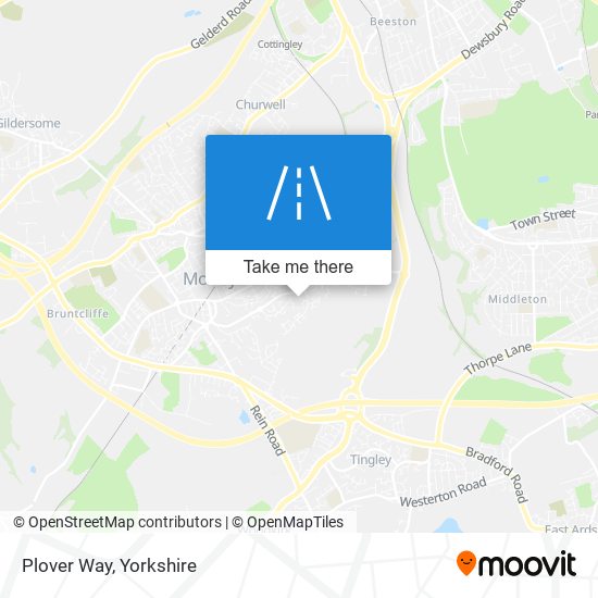 Plover Way map