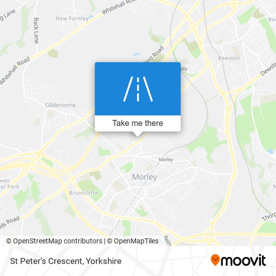 St Peter's Crescent map