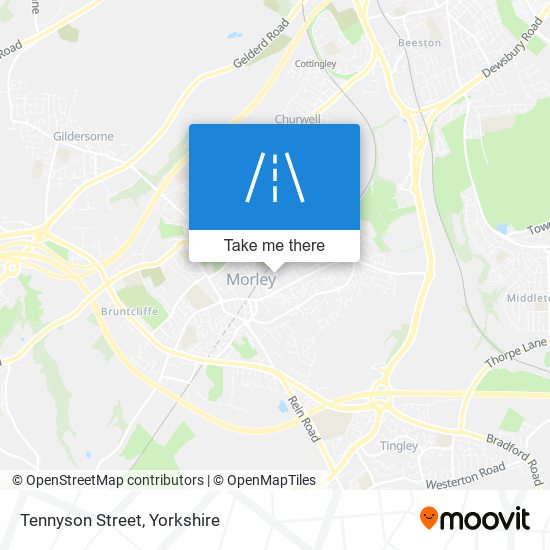Tennyson Street map