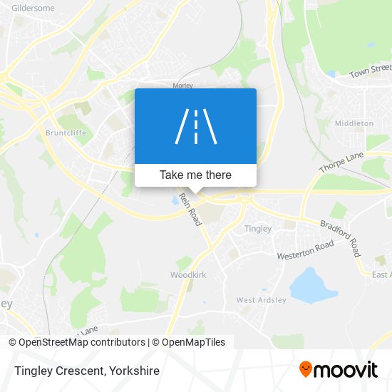 Tingley Crescent map