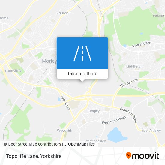 Topcliffe Lane map