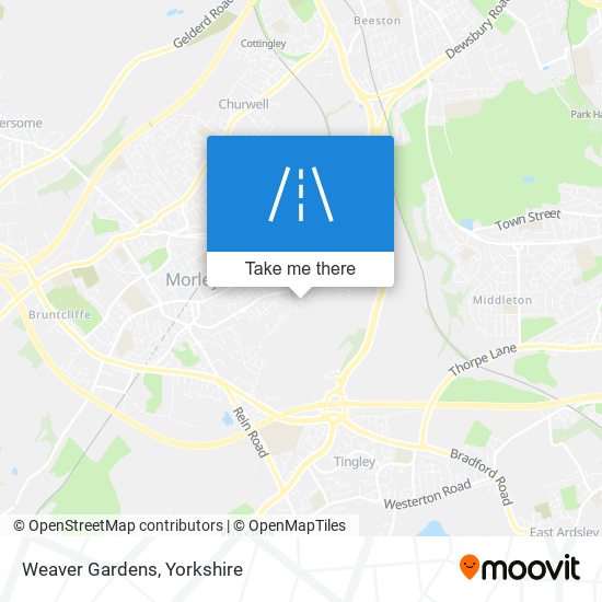 Weaver Gardens map
