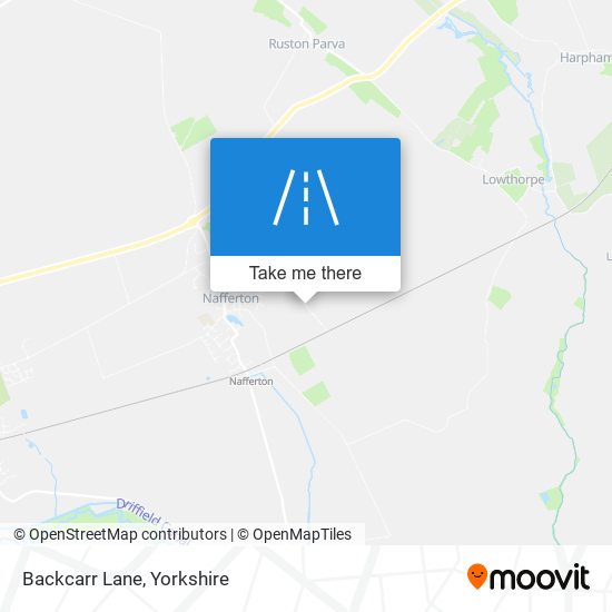 Backcarr Lane map