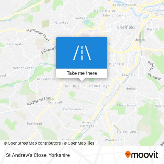 St Andrew's Close map