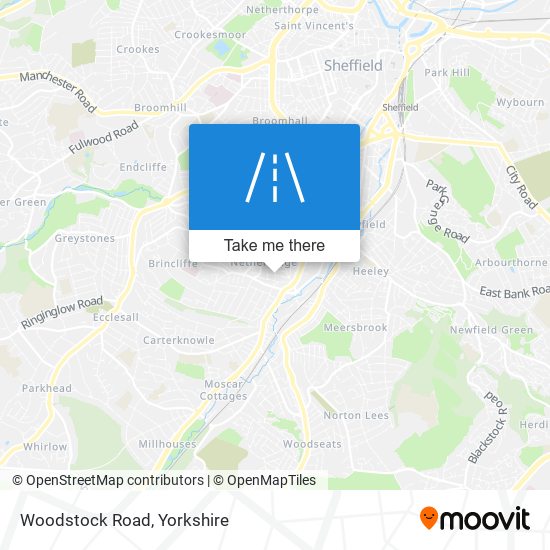 Woodstock Road map