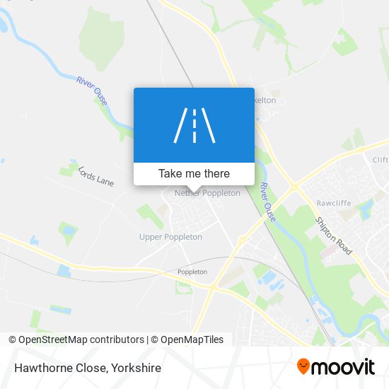 Hawthorne Close map
