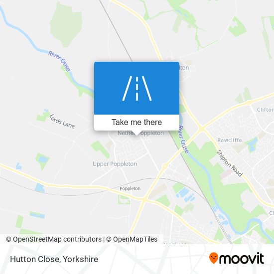Hutton Close map