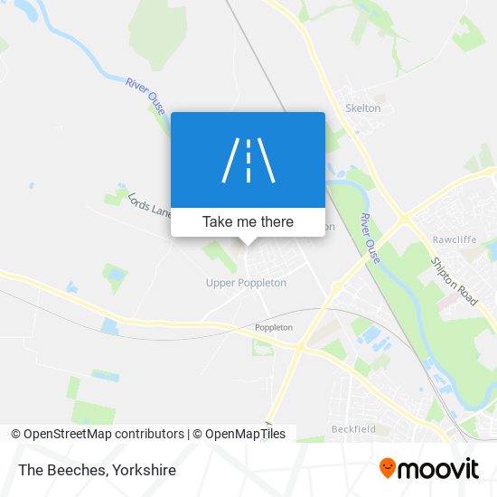 The Beeches map