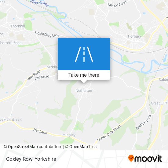 Coxley Row map
