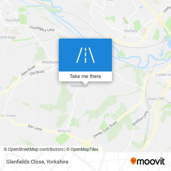Glenfields Close map