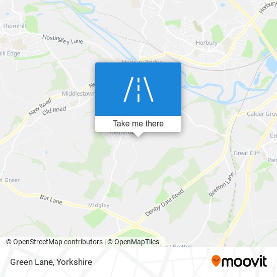 Green Lane map
