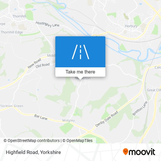 Highfield Road map