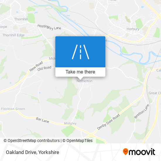 Oakland Drive map