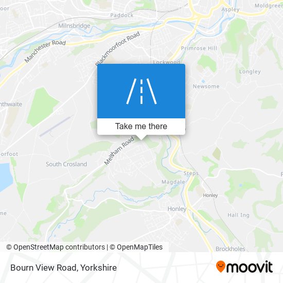 Bourn View Road map