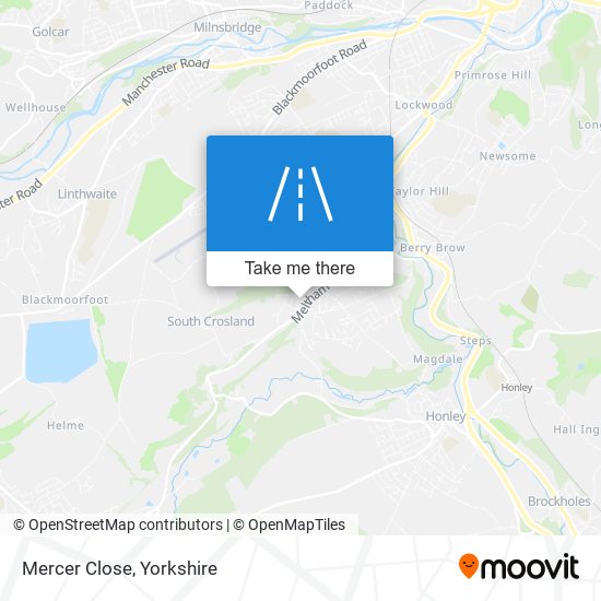 Mercer Close map