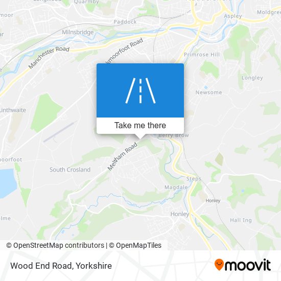 Wood End Road map