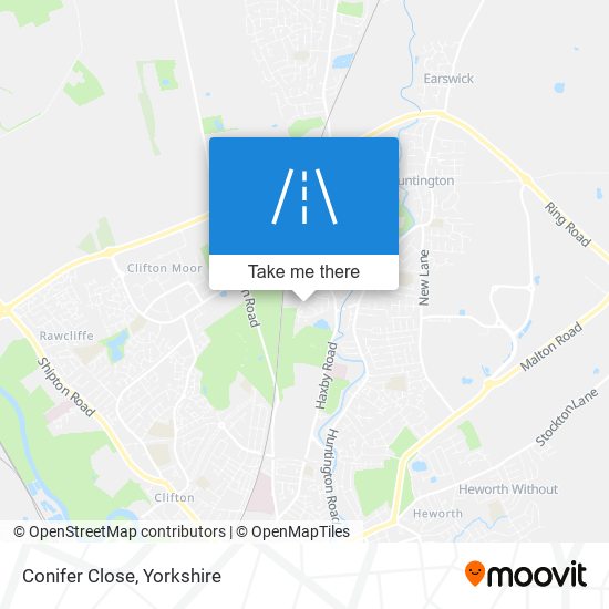 Conifer Close map