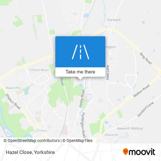 Hazel Close map