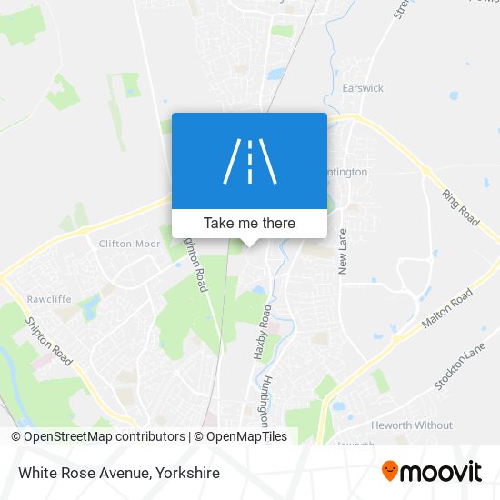 White Rose Avenue map