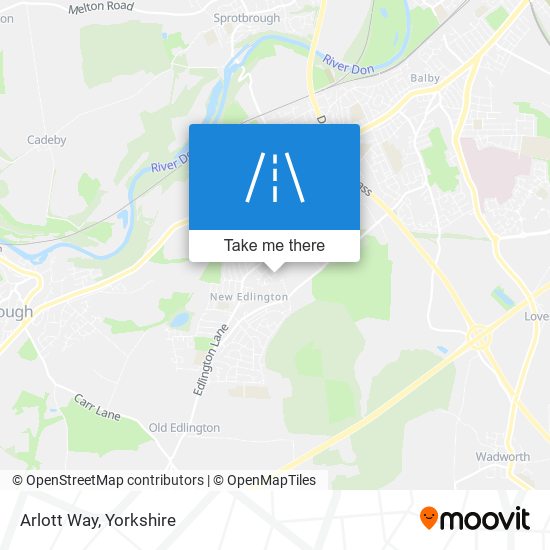 Arlott Way map