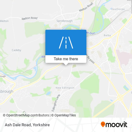 Ash Dale Road map
