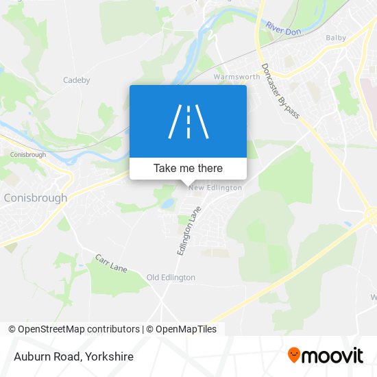 Auburn Road map