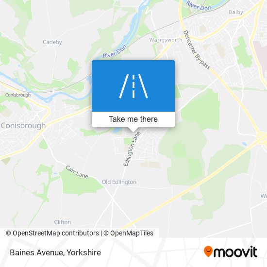 Baines Avenue map