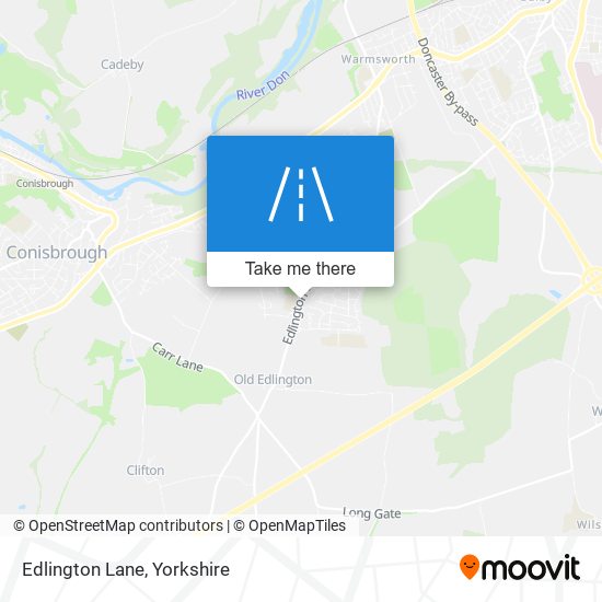 Edlington Lane map