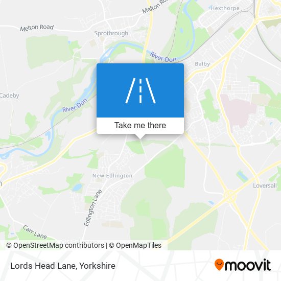 Lords Head Lane map