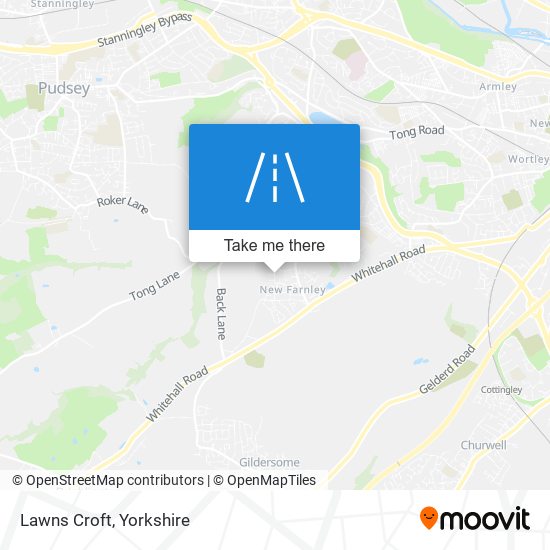 Lawns Croft map