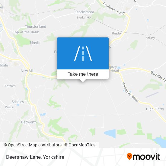 Deershaw Lane map