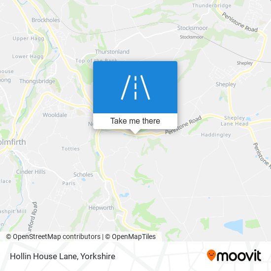 Hollin House Lane map