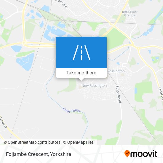 Foljambe Crescent map
