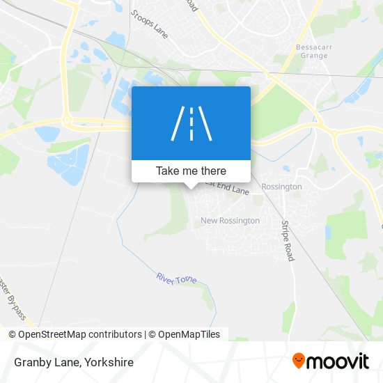 Granby Lane map