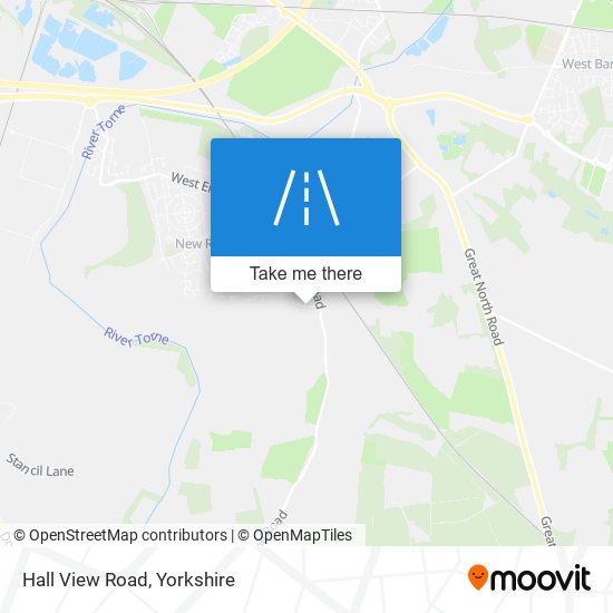 Hall View Road map