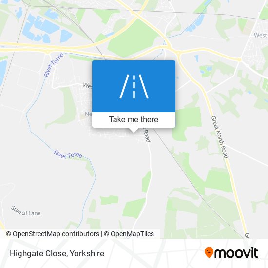 Highgate Close map