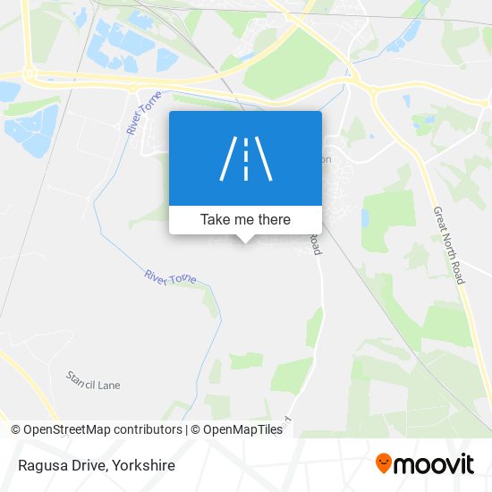 Ragusa Drive map
