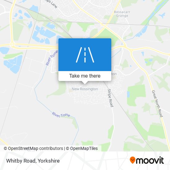 Whitby Road map