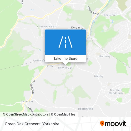 Green Oak Crescent map
