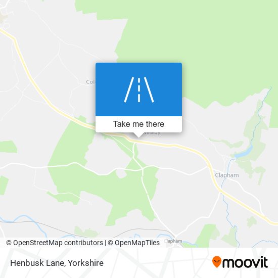 Henbusk Lane map